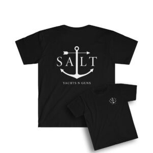 Salt Yachts n Guns Short Sleeve Black TShirt