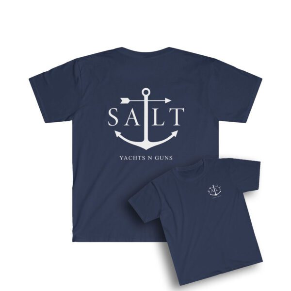 Salt Yachts n Guns Short Sleeve Navy TShirt
