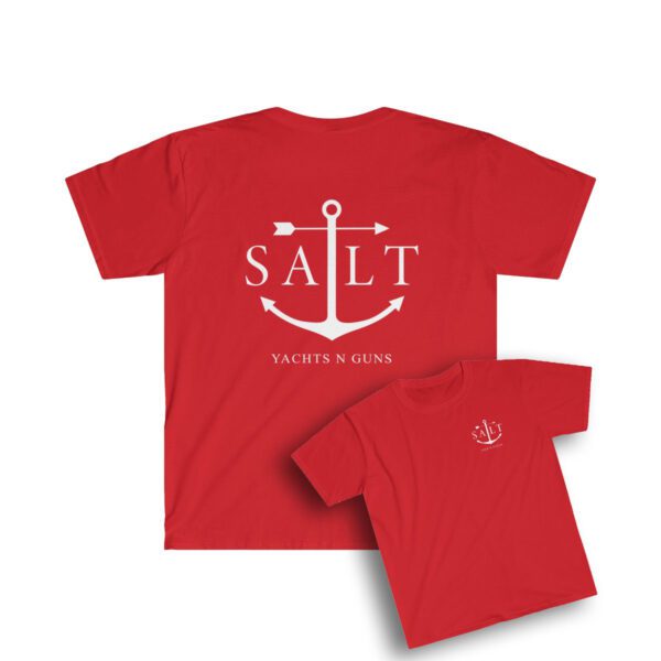 Salt Yachts n Guns Short Sleeve Red TShirt